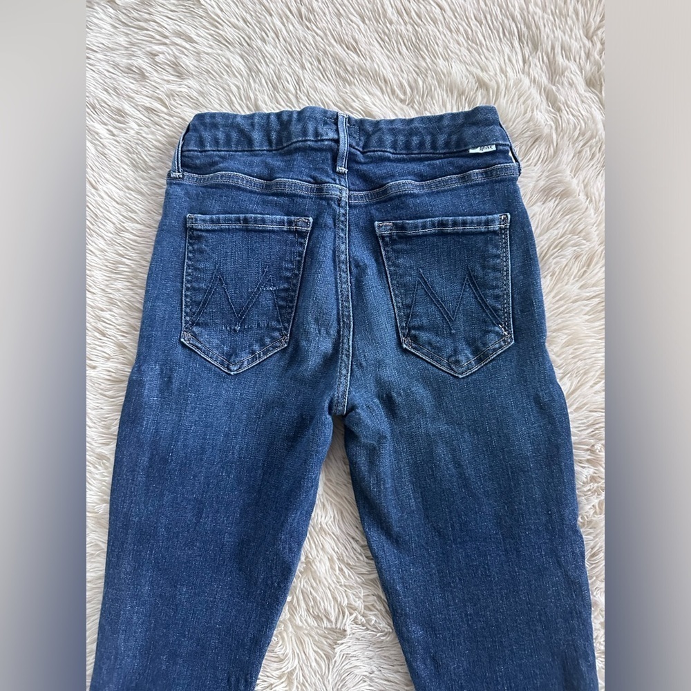 Mother Denim The Looker Crop Jeans in Switch it Up Medium Wash Skinny Size 26 - Picture 8 of 16